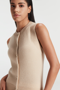 Cardigan de bouton en cachemire pur pour femmes 