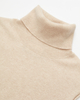 Gilet à col roulé en cachemire pour femme