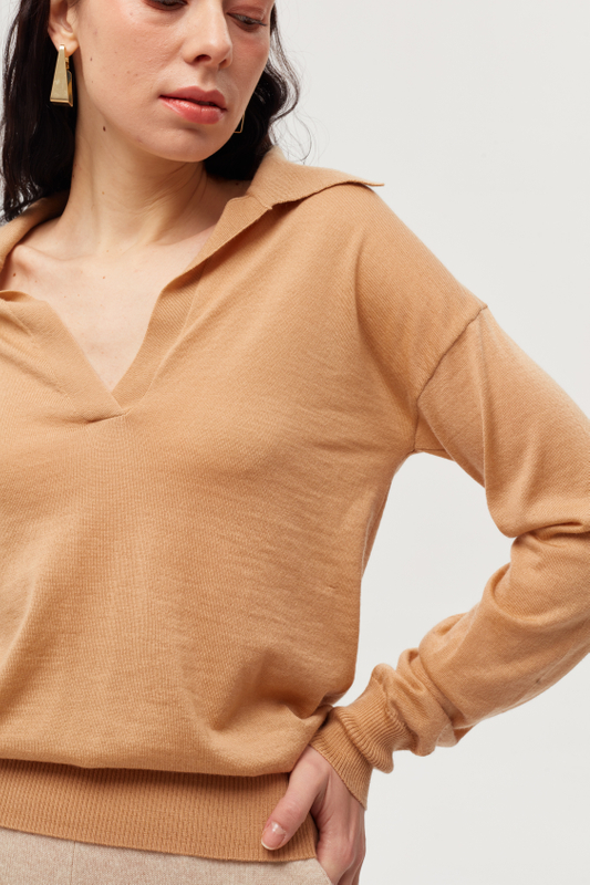 Tricoting Elgent Women Pullover Oversize V Neck Soft Softwear Pure 100% Cashmere Sweater