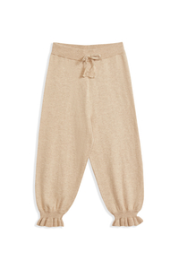 Pantalon long en tricot pour enfants beige 