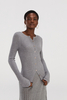 Cardigan en tricot mixte de soie brillante luxueuse