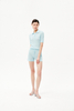 T-shirt de polo de Podel en laine pour femmes