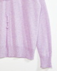 Sweat à capuche violet en cachemire pour femme