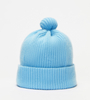 Bonnet à pompon côtelé en pur cachemire de qualité supérieure | Accessoires OEM
