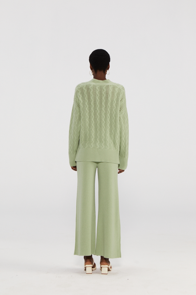 Cardigan en cachemire pur chic avec bouton