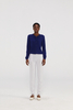 Pull cardigan en cachemire de la marine premium