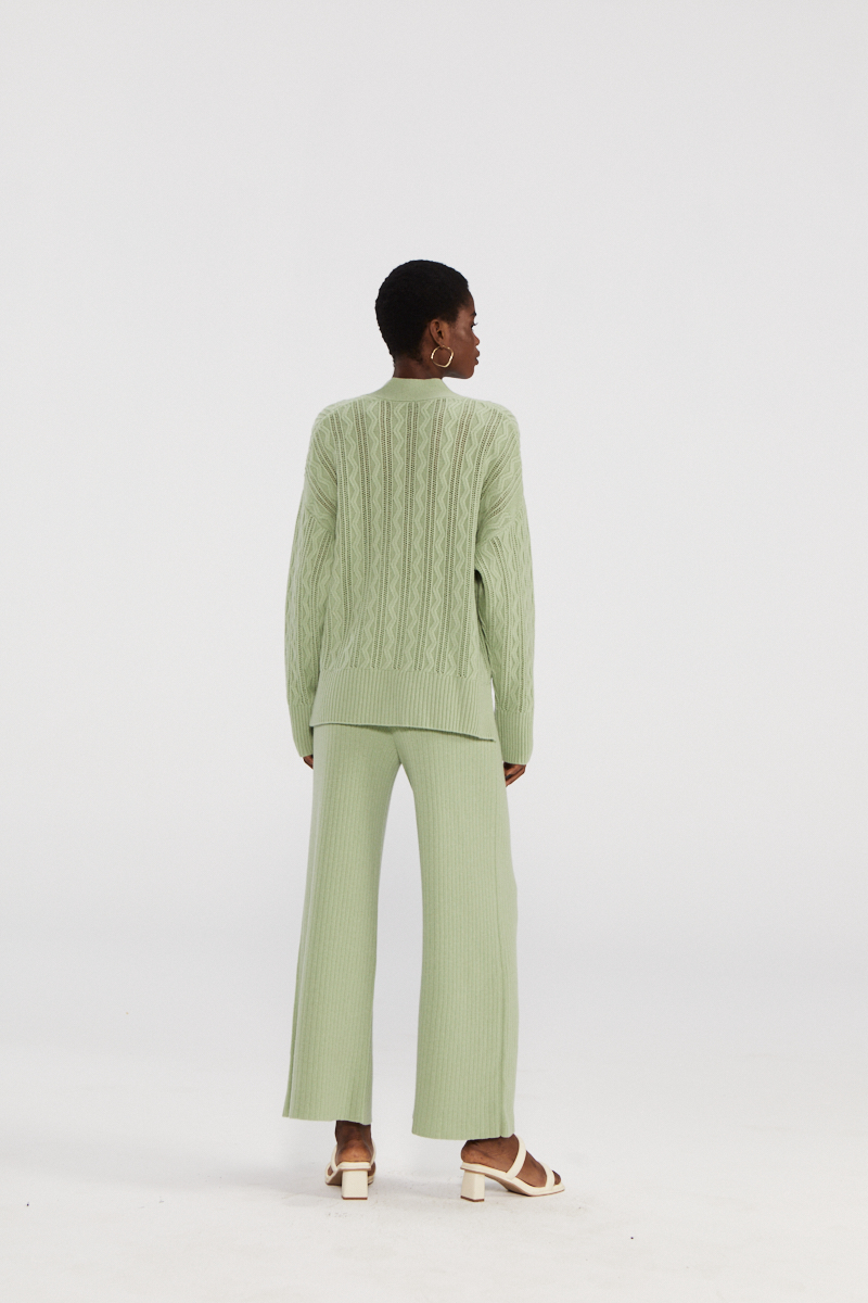 Cardigan en cachemire pur chic avec bouton