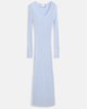 Robe longue col V femme