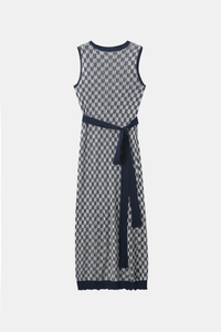 Robe sans manches en soie