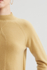 Pull à manches longues jaune clair 