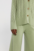 Cardigan en cachemire pur chic avec bouton