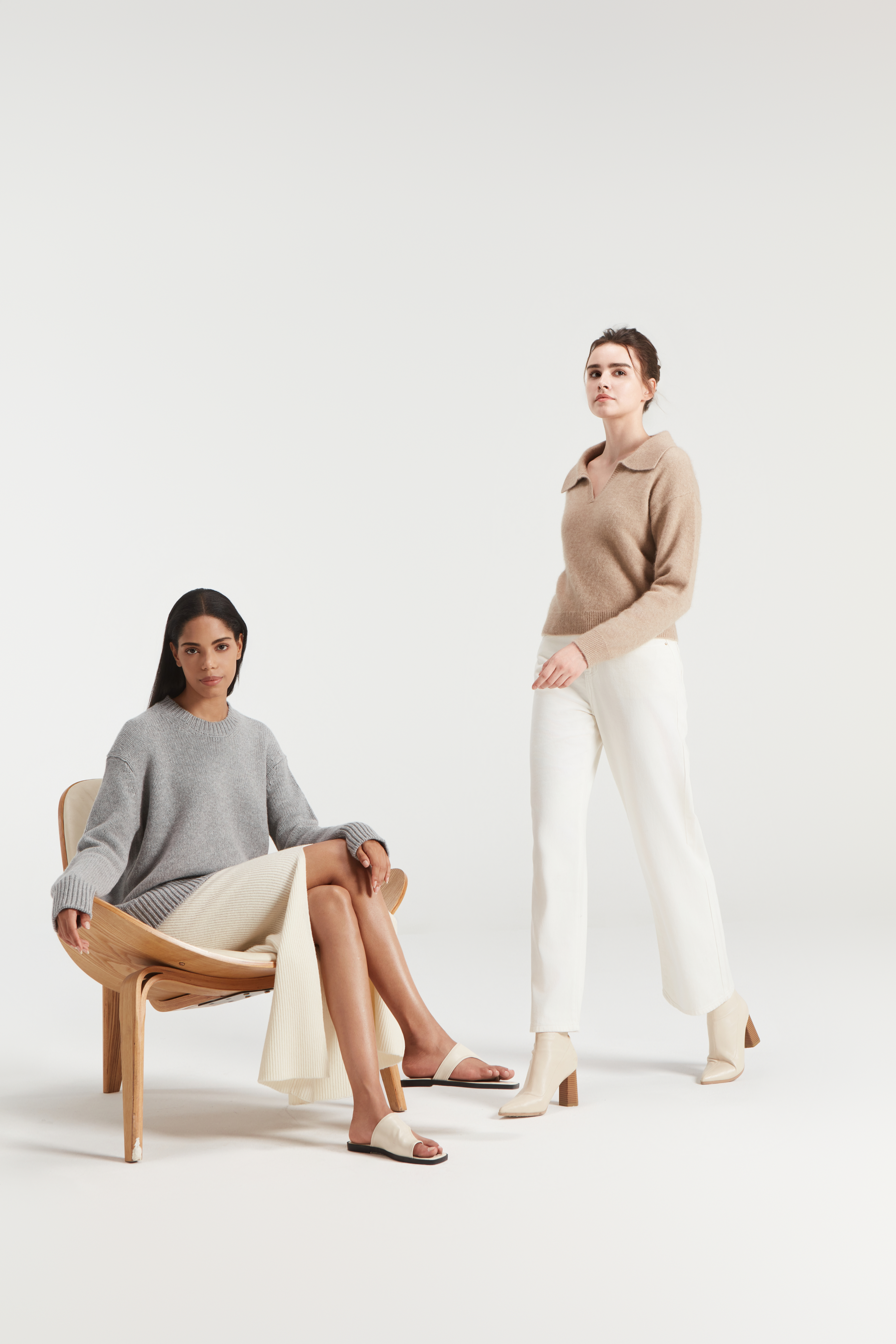 Luxueux sweat à sweat à sweat en tricot en cachemire à 100% pour le confort ultime