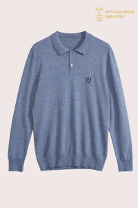 Pull polo en laine mérinos haut de gamme pour hommes | OEM de tricots