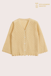 Cardigan en soie, nylon et coton de qualité supérieure pour enfants | OEM de vêtements de luxe durables pour enfants