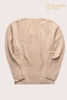 Pull en cachemire épais à col en V pour femme | OEM en tricot lourd