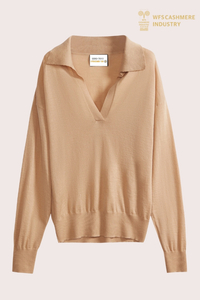 Pull en tricot peigné à col ouvert de qualité supérieure | OEM de calibre 16