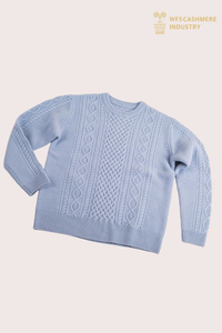 Pull en pur cachemire épais en tricot torsadé pour hommes | Fabricant de tricots OEM