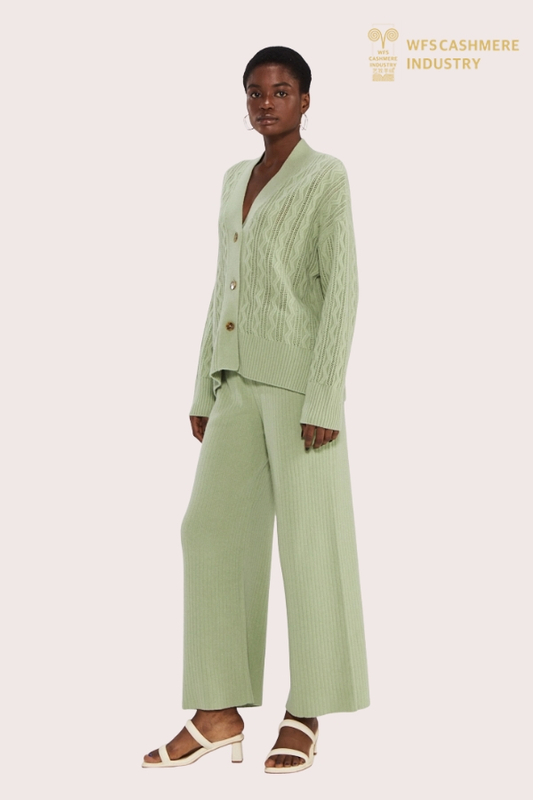 Cardigan Chic Femme Pur Cachemire Boutonné | Fabricant de tricots de mode personnalisés