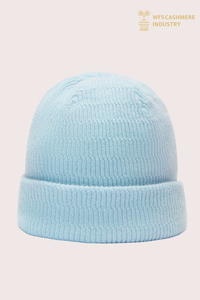 Bonnet en cachemire côtelé uni haut de gamme | Accessoires de base OEM