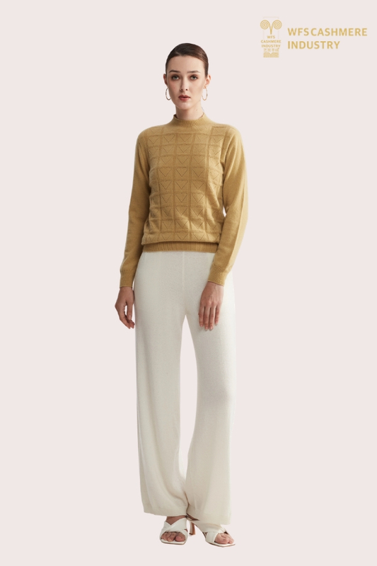 Pull en maille de cachemire tricoté 3D sans couture | OEM avancé