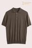 Polo tricoté en mélange de soie et de coton 16GG Premium pour hommes | OEM d'été de luxe