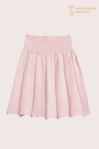 Jupe en tricot de coton et cachemire Premium pour fille | OEM de vêtements pour enfants personnalisés