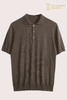 Polo en tricot de soie et de coton haut de gamme pour hommes | OEM d'été de luxe