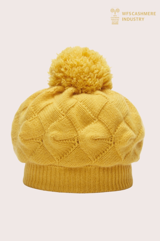 Bonnet ample en cachemire brossé haut de gamme | Accessoires en tricot OEM