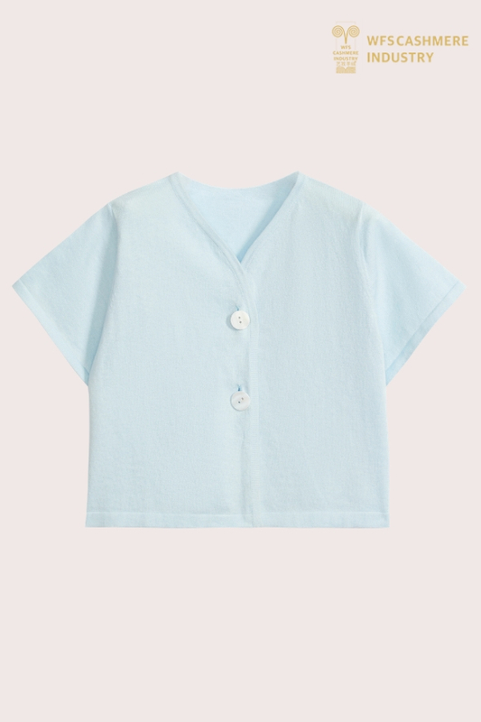 Cardigan Premium à manches courtes pour enfants avec deux boutons | Fabricant OEM de boléro d'été