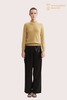 Pull jaune clair 100 % cachemire sans couture haut de gamme | Tricots OEM/ODM avancés