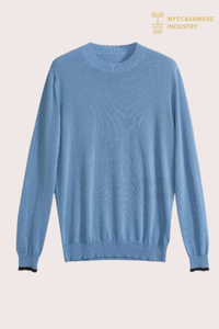 Pull à col rond 100 % coton haut de gamme pour hommes | OEM de tricots à jauge fine