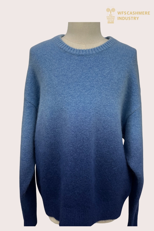 Pull à col rond tie-dye premium pour hommes | OEM de tricots de teinture personnalisés