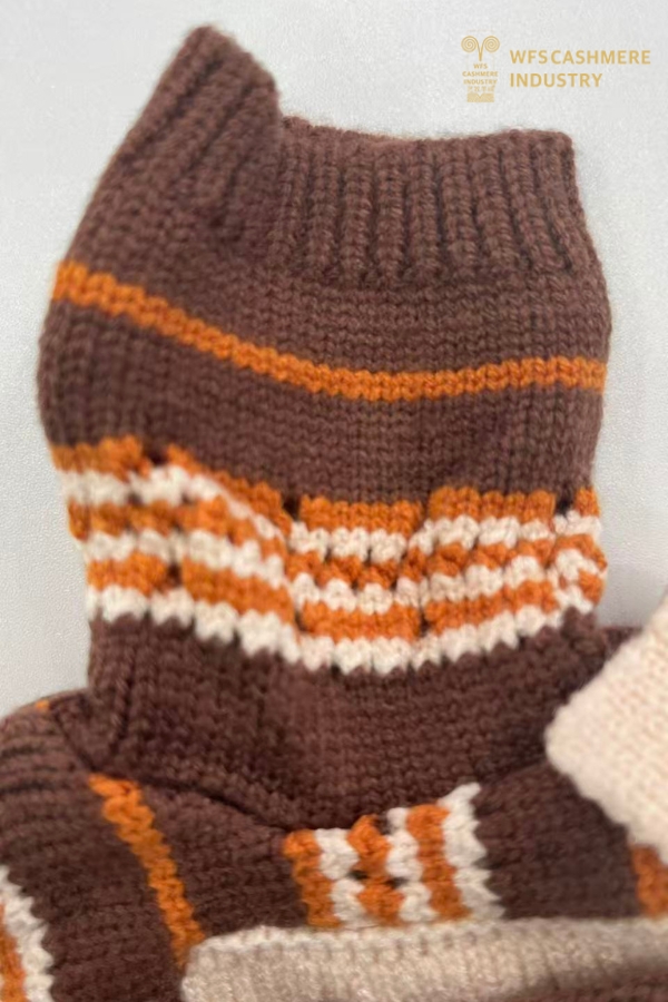 Pull à lacets pour animaux de compagnie Fair Isle 7GG | OEM de tricots pour animaux de compagnie d'extérieur Heritage