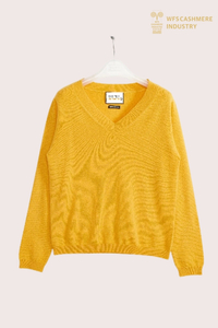 Pull en cachemire classique haut de gamme à col en V | OEM de tricots de base