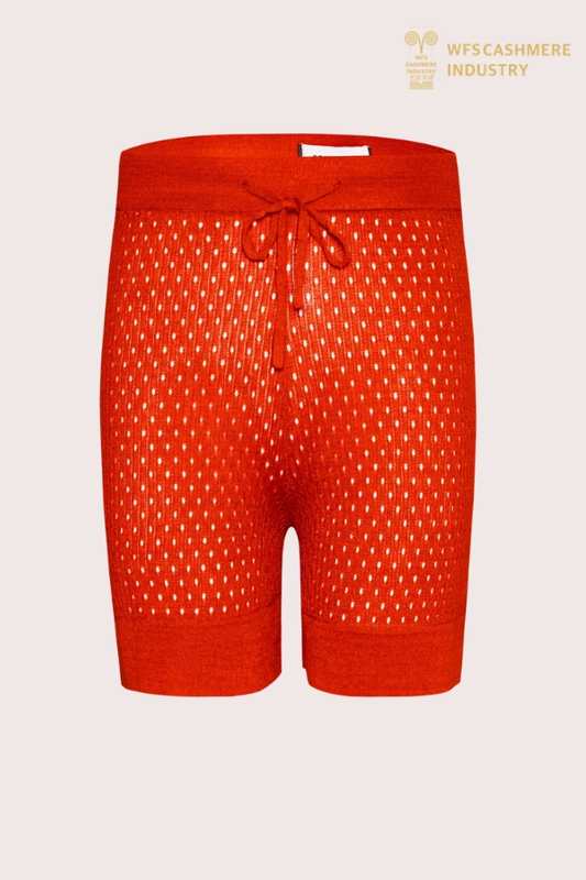 Short léger en cachemire pointelle pour femme | Fabricant OEM de vêtements de nuit de luxe