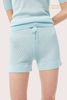 Short en maille pointelle de laine fine pour femme | Fabricant OEM de vêtements de nuit haut de gamme