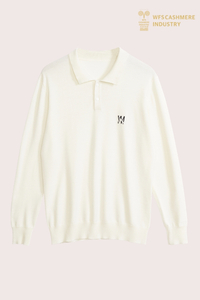 Polo en tricot de laine d'été Premium 16GG (brodé personnalisé) | Équipementier de luxe
