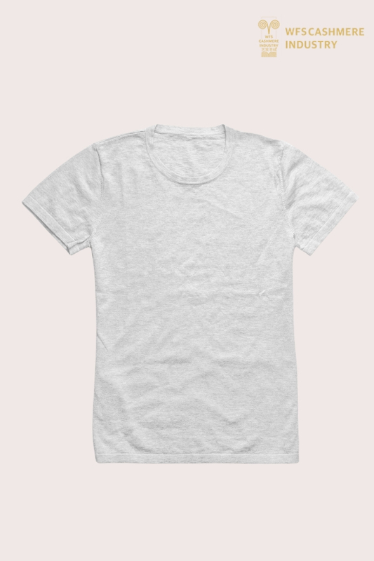 T-shirt tricoté en coton et cachemire de calibre 16 de qualité supérieure | OEM en tricot fin