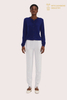 Pull cardigan en cachemire bleu marine premium | Usine de tricots OEM/ODM classique