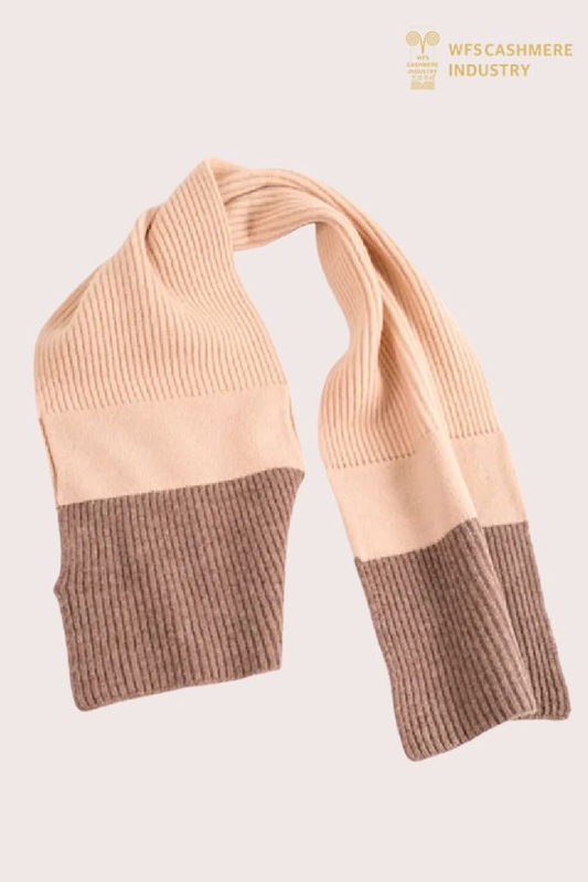 Écharpe côtelée pur cachemire Premium Enfant | Usine d'accessoires d'hiver pour enfants OEM
