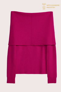 Pull côtelé à épaules dénudées haut de gamme | RWS Tricot OEM