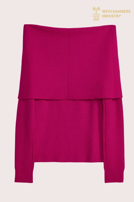 Pull côtelé à épaules dénudées haut de gamme | RWS Tricot OEM